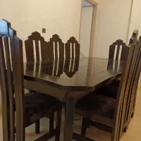 میز ناهار خوری۸نفره در حد نو