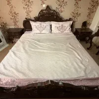 تخت دو نفره تمام چوب|تخت و سرویس خواب|هشتگرد, هشتگرد قدیم|دیوار