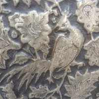 سینی مسی قلمکاری|کلکسیون اشیاء عتیقه|اصفهان, سنبلستان|دیوار