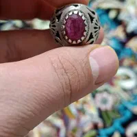 انگشتر نقره یاقوت عقیق یمن عتیقه کلکسیونی طلا|جواهرات|اصفهان, کساره|دیوار