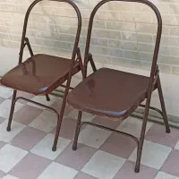 دوتا صندلی ورزش یوگا عتیقه قدیم ارج تاشو|تجهیزات ورزشی|شیراز, اصلاح‌نژاد|دیوار