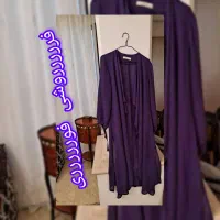 مانتوریزشی بنفش بلند