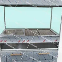 فروش فر پیتزا به همراه یخچال و 10صندلی ویک میز