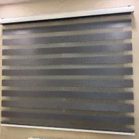 پرده کرکرهای طوسی