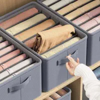 ارگانایزر لباس و شلوار تاشو ۳ لایه ۶ خانه