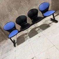 صندلی انتظار ۴ نفره فرودگاهی مطب مبلی مدل صدفی