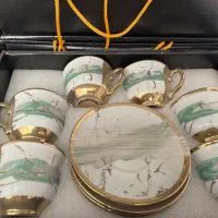 فنجان و نعلبکی قهوه خوری|ظروف سرو و پذیرایی|بندر گناوه, |دیوار