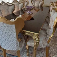 مبل سلطنتی 8نفره با میز ناهار خوری|مبلمان خانگی و میز عسلی|کرج, عظیمیه|دیوار