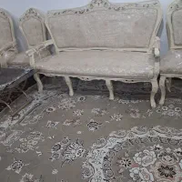 مبل سلطنتی ۹ نفره با میزنهار خوری ۴ نفره|مبلمان خانگی و میز عسلی|خواف, |دیوار