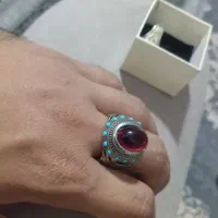 انگشتر عقیق نقره|جواهرات|خرم‌آباد, |دیوار