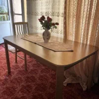 میز نهار خوری 6نفره جنس چوب