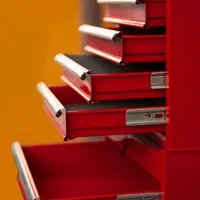 جعبه ابزار فلزی چرخدار 5 کشو با کمد با ورق 0/7 mm|ابزارآلات|تهران, حر|دیوار