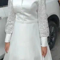 لباس مجلسی سفید مناسب عقد و نامزدی