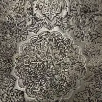 سینی قلم زنی بسیار قدیمی صاحبه دار|کلکسیون اشیاء عتیقه|قزوین, |دیوار