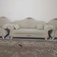 مبل هفت نفره کرم رنگ