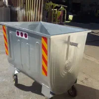 سطل زباله گالوانیزه شهری و صنعتی/۶۶۰و۷۷۰و۱۱۰۰لیتری