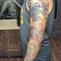 آموزش و اجرا تتو بدن/ تاتو بدن شیراز