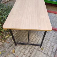 میز mdf پایه فلزی، میزو نیمکت چوبی، تجهیزات مهد