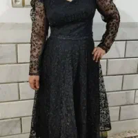 پیراهن مجلسی گیپور شاین دار