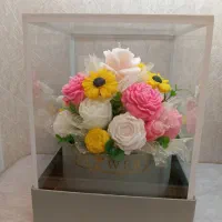 باکس گل شمع