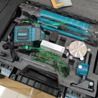 تراز لیزری نورسبز ۴بعدی ماکیتا جعبه کامل ۳پایه دار