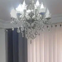 لوستر برنجی پنج شعله ده شاخه