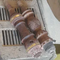 یک عدد قلیان کامل با دوتا تنه چوبی نو