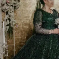 لباس جشن عقد و نامزدی رنگ سبز