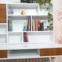 فروش کتابخانه به همراه میز تحریر|کتابخانه، شلف، قفسه‌های دیواری|تهران, المهدی|دیوار