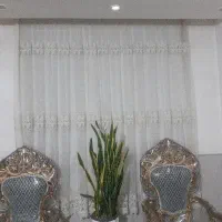 پرده ۶ متر و۳ متر|پرده، رانر، رومیزی|قم, دروازه چوبی|دیوار