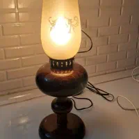 آباژور چراغ خواب گردسوز چوبی|چراغ خواب و آباژور|شهریار, رضی آباد بالا|دیوار