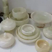 قندان و شیرینی خوری و گلدان و مجسمه سنگ مرمر|صنایع دستی و سایر لوازم تزئینی|فشاپویه, |دیوار