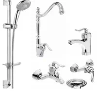 پخش ست شیرآلات کامل با دوش و شیلنگ کاملا پلمپ