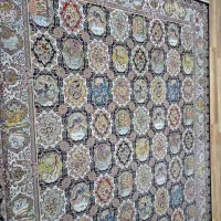 یک جفت فرش ماشینی مدل خشتی ۱۲ متری