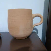 لیوان سفالی خام