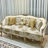 مبل راحتی استیل کلاسیک زمردنگینی کد۹۰۹۰|مبلمان خانگی و میز عسلی|رباط‌کریم, |دیوار