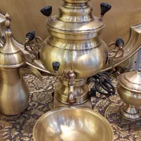 سماور گازی و برقی wod طرح نیلوفر سماور تمام برنجی|سماور، چای‌ساز، قهوه‌ساز|اصفهان, نقش جهان|دیوار