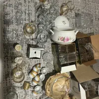 ظروف تزیینی و نعلبکی و لیوان و چینی