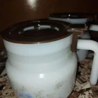قوری.جاسیگاری.چاقو استیل.گل مصنوعی