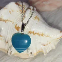 هدیه روز مادر گردنبند سنگ  عقیق سلیمانی