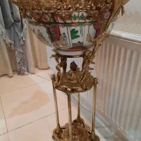 میوه خوری کنارسالنی بلند برنجی برنز گلمرغی بزرگ|صنایع دستی و سایر لوازم تزئینی|مشهد, آزادشهر|دیوار