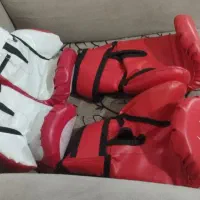 دستکش بوکس و لباس ژیمناستیک