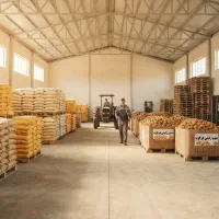 انبار مجهز جهت ذخیره گندم، جو،کاه و سیب‌زمینی
