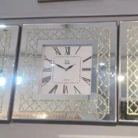 ساعت دیواری اینه ایی 3 تیکه