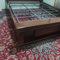 تخت دو نفره جک دار همراه تشک|تخت و سرویس خواب|قزوین, |دیوار