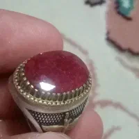 انگشتر یاقوت سرخ معدنی اصل کلکسیونی و عتیقه