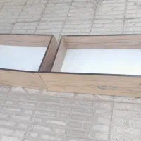 تخت خواب فلزی یک نفره با دو کشو|تخت و سرویس خواب|ماهدشت, |دیوار