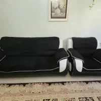 مبل ۷ نفره و‌ کاناپه و یک بوفه به همراه کریستال|مبلمان خانگی و میز عسلی|تهران, دربند|دیوار