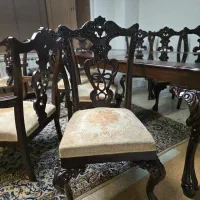 مبلمان ۸ نفره چپندل برندگالستین با نهارخوری|مبلمان خانگی و میز عسلی|تهران, سنائی|دیوار