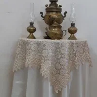 سرویس کامل سماور برنجی همراه با میز خاطره|صنایع دستی و سایر لوازم تزئینی|تهران, دولاب|دیوار